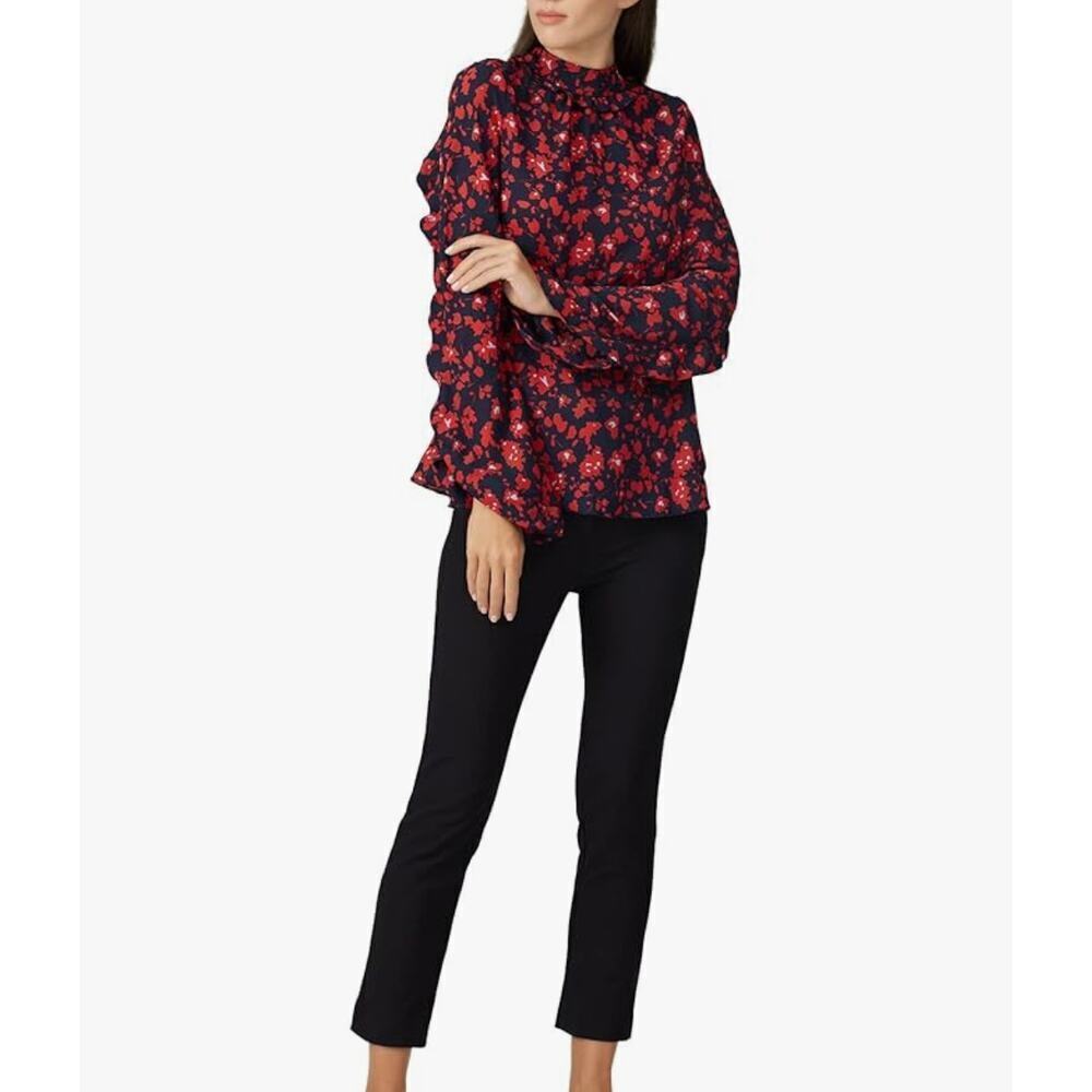 Derek Lam Collective  Floral Open Back Top SZ 40